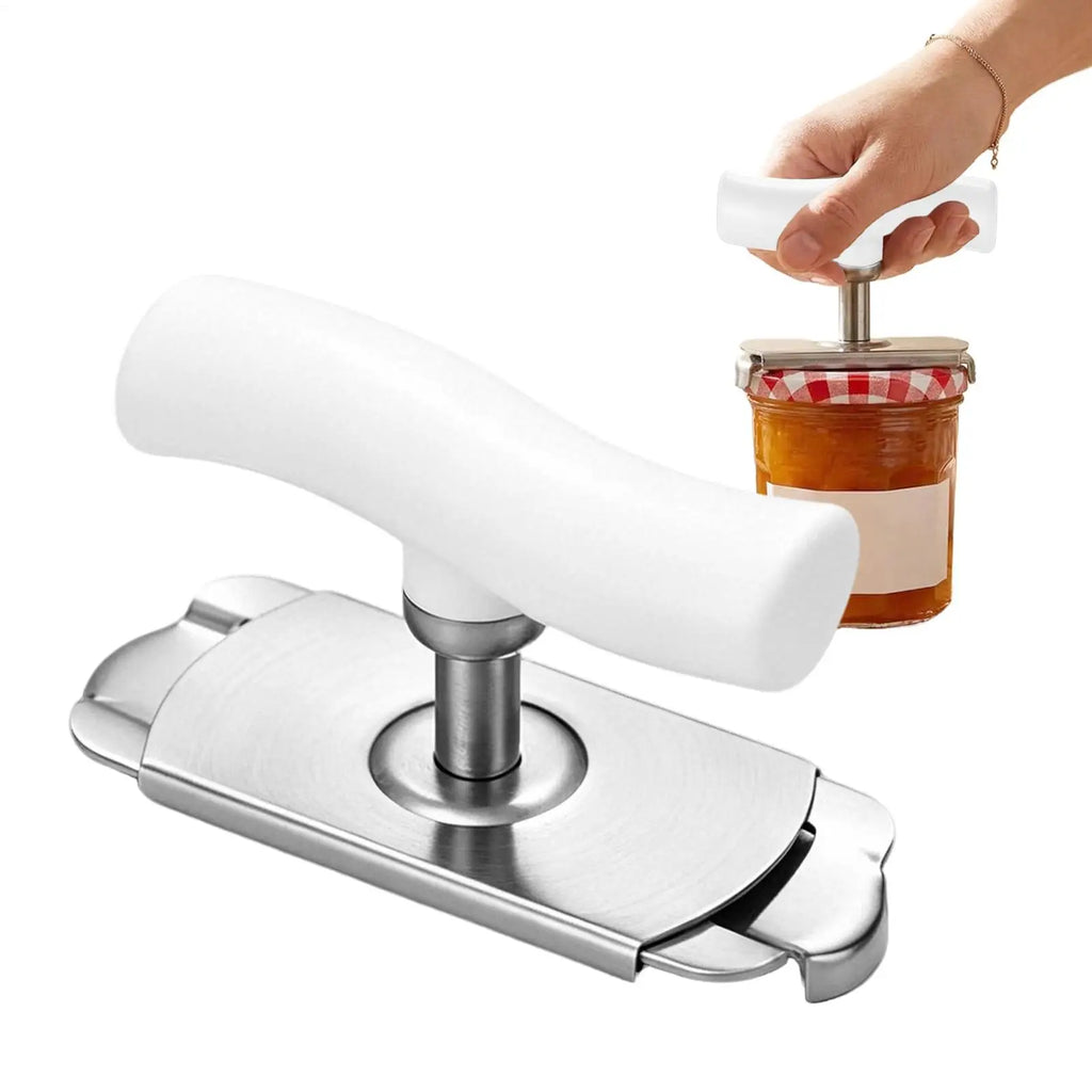 Adjustable Jar Lid Opener – Ergonomic Stainless Steel Kitchen Tool