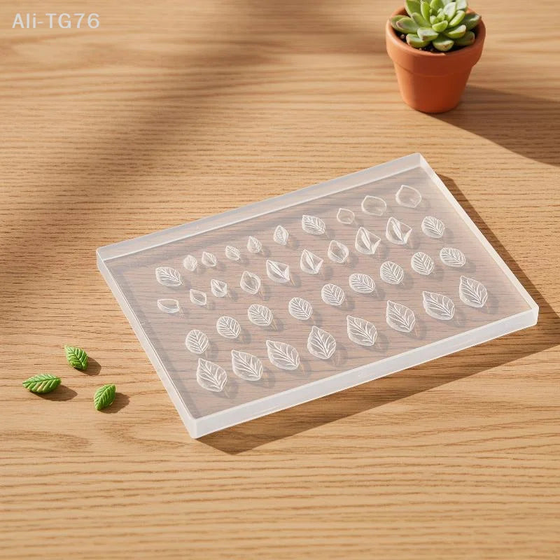 3D Silicone Nail Art Mold – DIY Mini Leaf Design Template