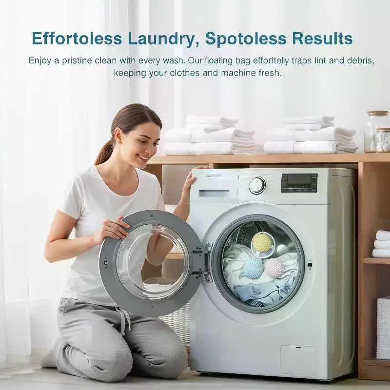 Reusable Washing Machine Lint Catcher & Hair Filter Balls