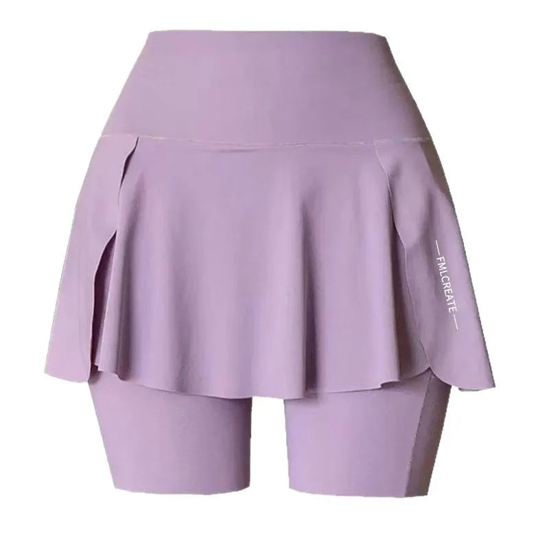 Women's 2-in-1 Skort Shorts – Yoga, Running & Anti-Chafe