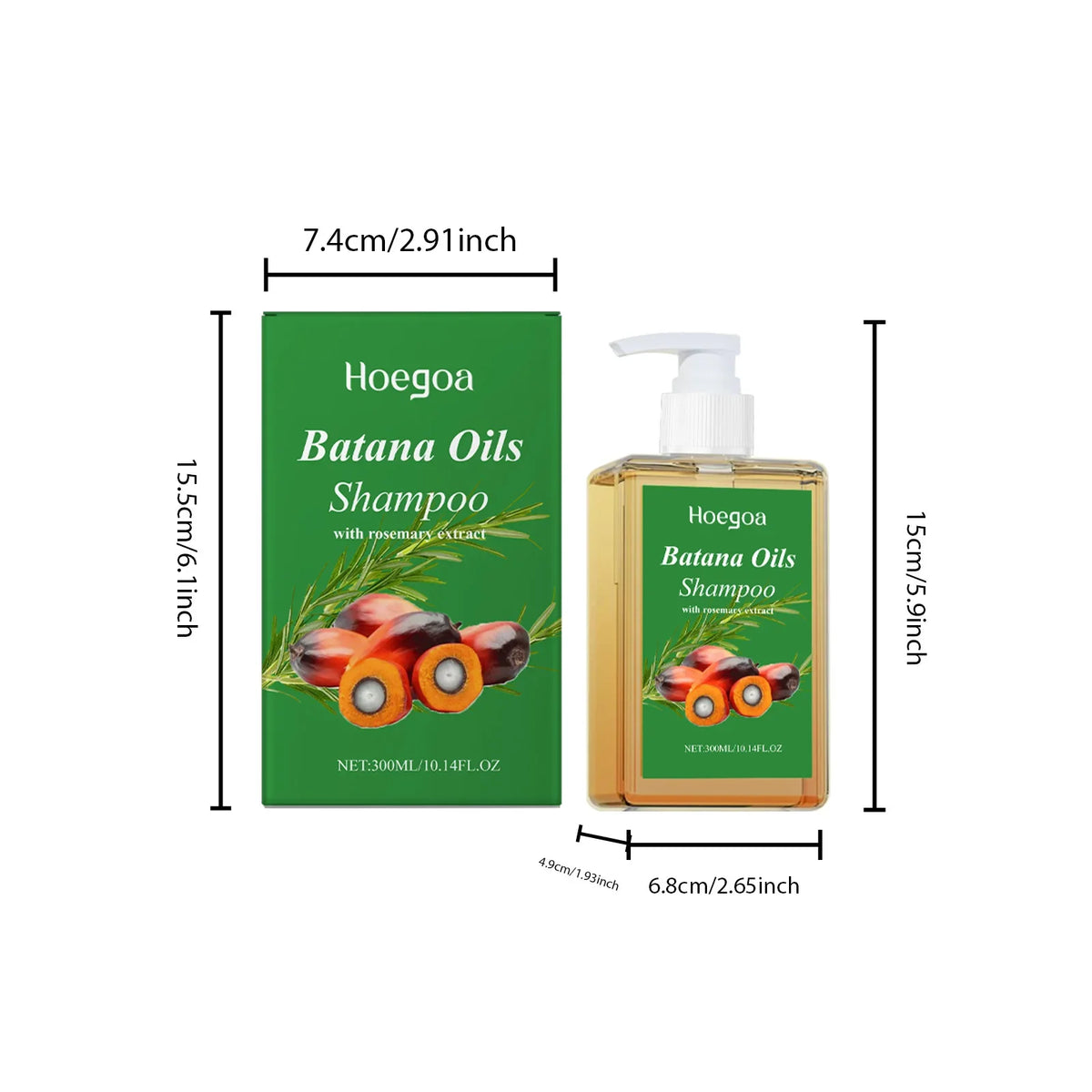 HOEGOA Batana Oil Shampoo with Rosemary – All Hair Types