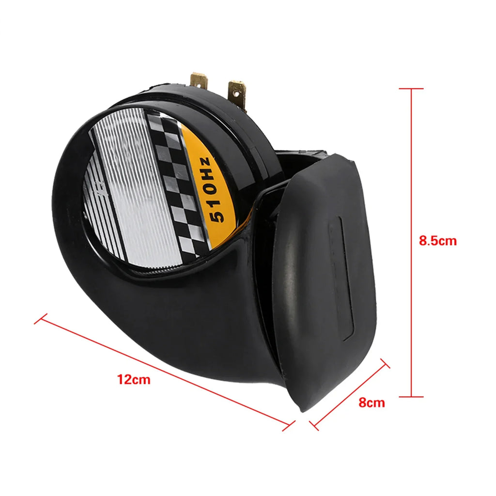 Snail Air Horn Motorcycle Speaker Mini Loud Electronic Voice 12V 510HZ