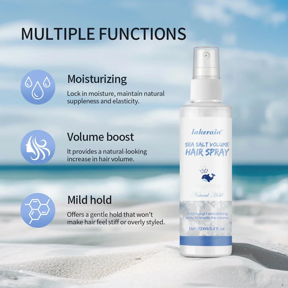 Lakerain Sea Salt Hair Spray – Volume, Waves & Anti-Frizz