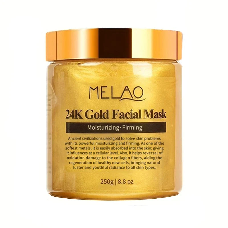MELAO 24K Gold Collagen Face Mask – Moisturizing Anti-Aging