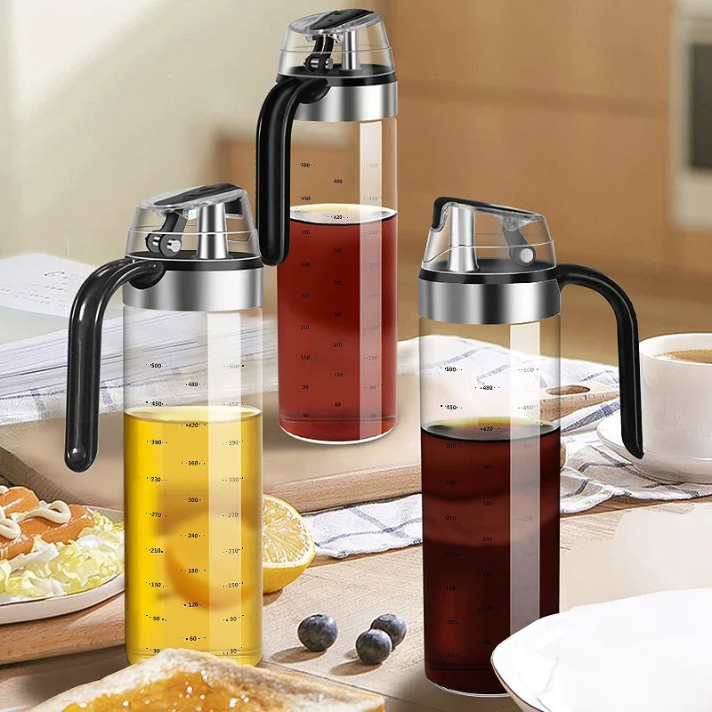 KEMORELA Glass Oil & Seasoning Dispenser Bottle | Drip-Free