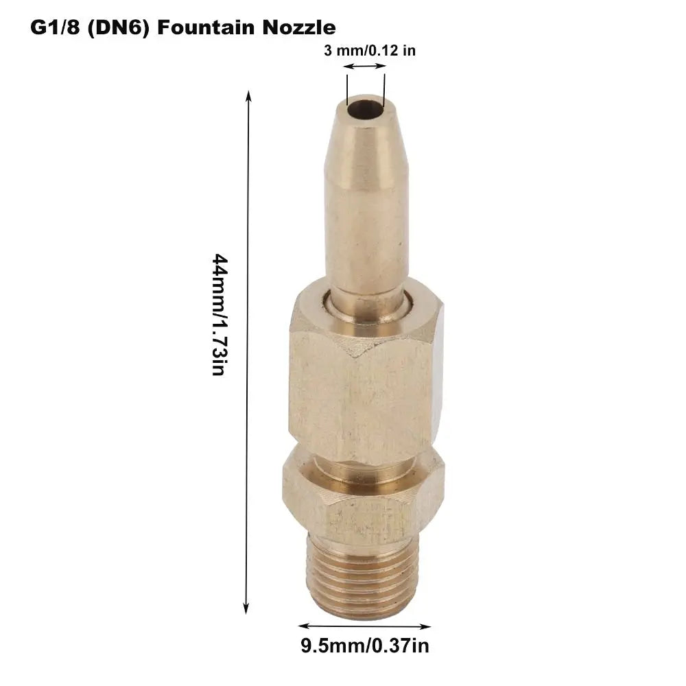 10-Pack Brass Fountain Nozzle Spray Heads G1/8 & G1/4 Thread