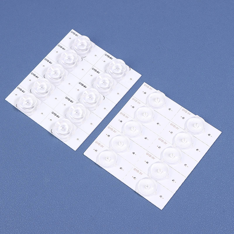 10Pcs SMD LED Beads 3V 6V TV Backlight Strip Repair 32–65 Inch