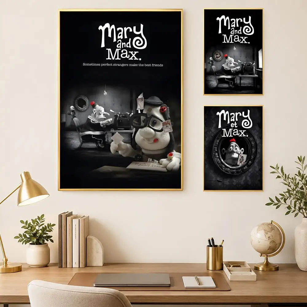 Mary and Max Movie Poster – Self-Stick HD PVC Wall Art