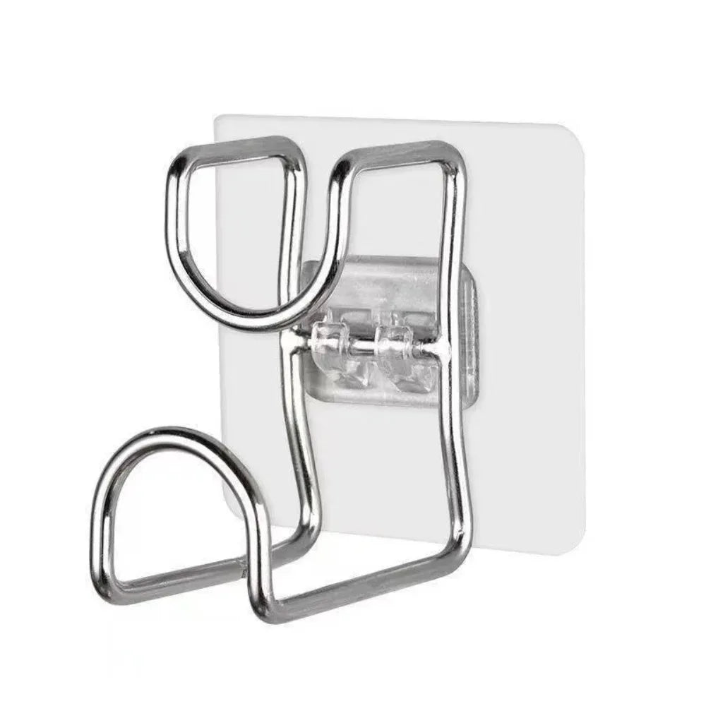 5-Pack Stainless Steel Folding Wall Hooks – No Drill Mount