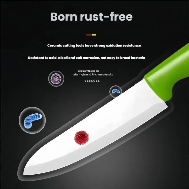 Ceramic Knife Set 4 5 6 Inch – White Blade Kitchen Knives