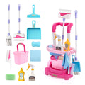 Kids Cleaning Handcart Simulated Life Toys Pretend Play Hygiene House