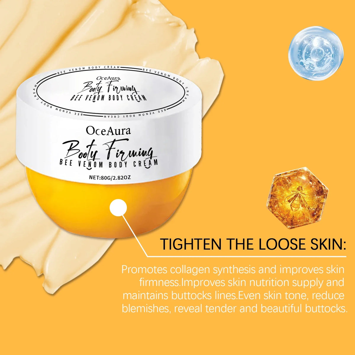 OceAura Butt Lift Firming Cream | Sculpt, Tighten & Hydrate