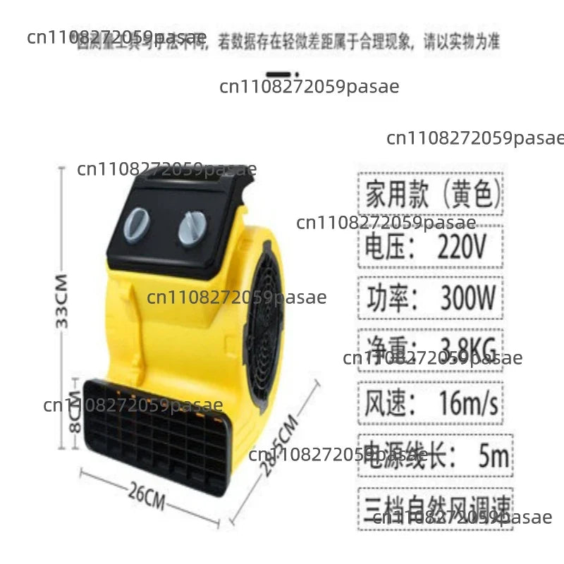 220V Floor Carpet Dryer & High-Power Air Blower Fan