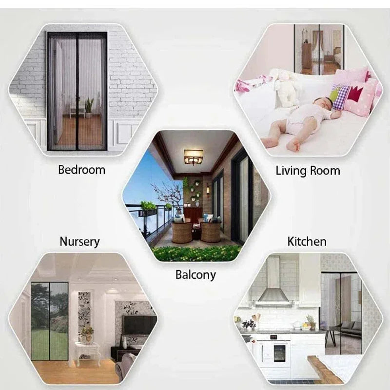 Magnetic Mosquito Net Door Curtain – Insect Screen Mesh