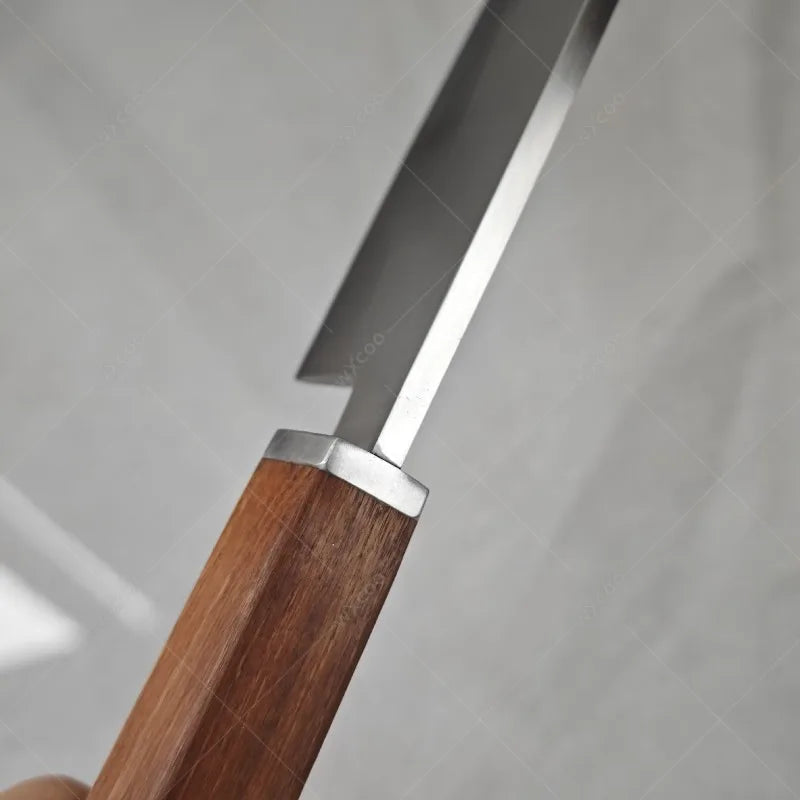 WXCOO 5Cr15 Stainless Steel Sashimi & Chef Knife – Wood Handle