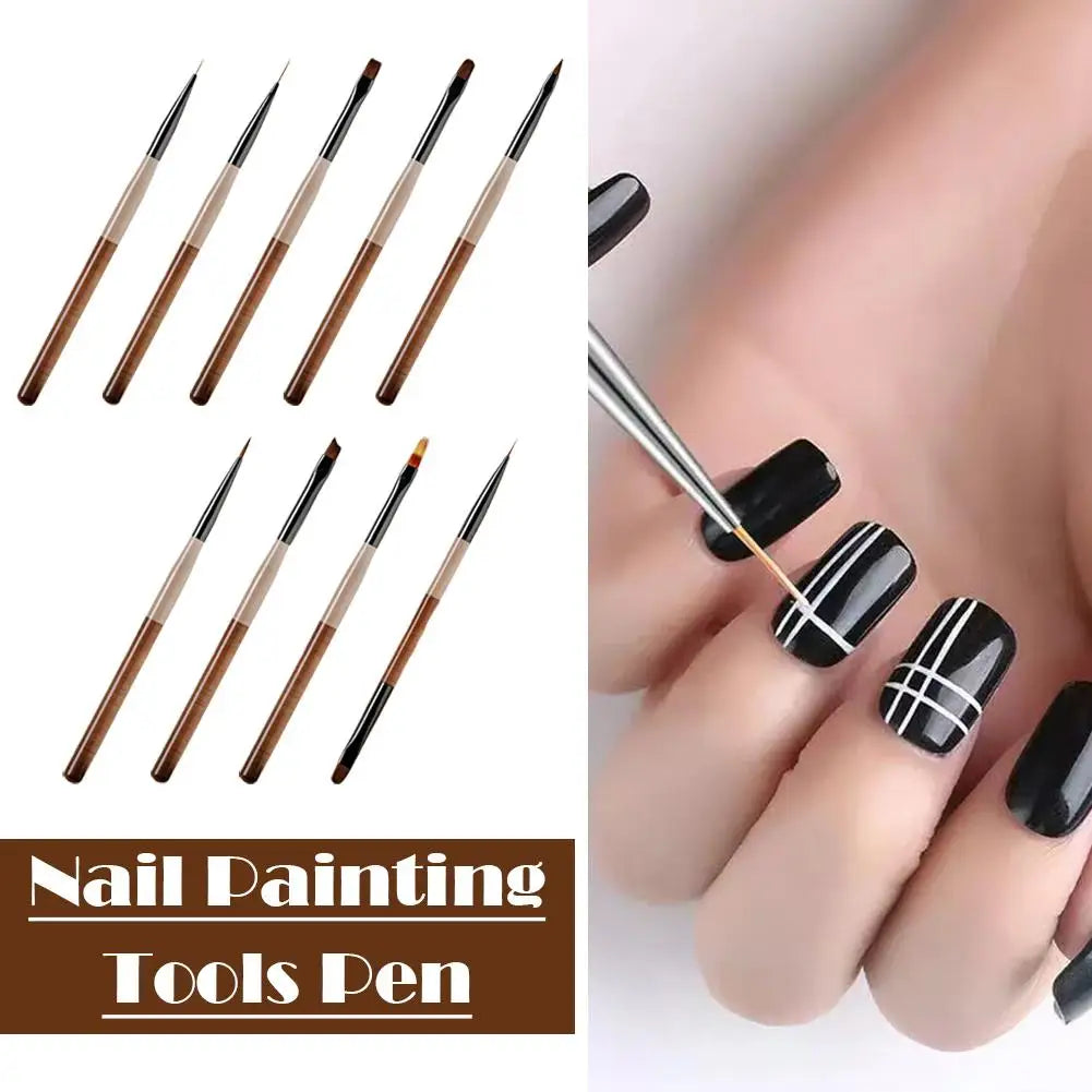 Nail Art Brush Set – Fine Detail, Acrylic & UV Gel Brushes