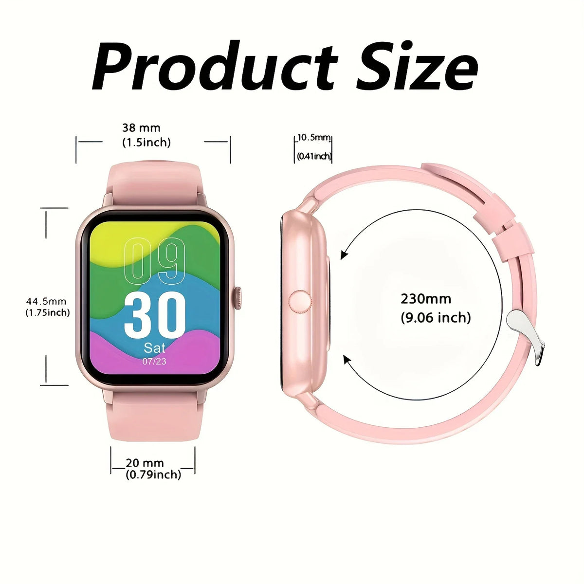 1.44" Smart Watch – Wireless Calling, Multi-Sport, iOS & Android