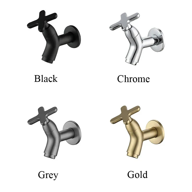 Wall Mount Brass Basin Faucet | Single Cold Water Tap