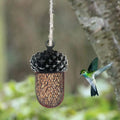 Acorn Bird Feeder – Decorative Resin Metal Garden Feeder