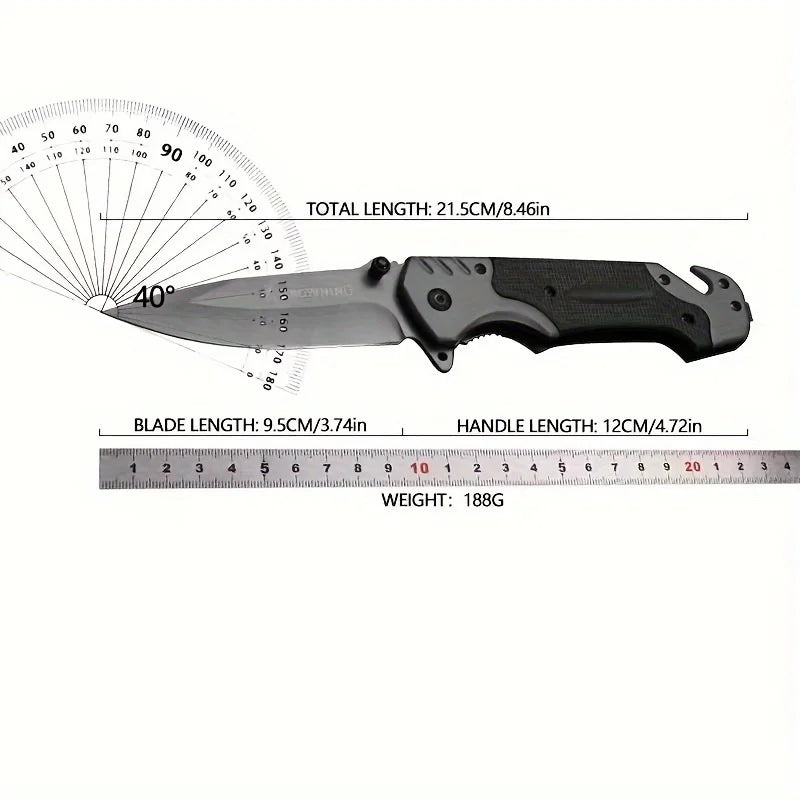 Stainless Steel Folding Pocket Knife – Camping & Outdoor EDC