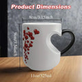 Color Changing Heart Handle Mug | Couple & Valentine Gift