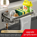 No-Drill Adhesive Kitchen Organizer Rack | Sponge & Soap Holder