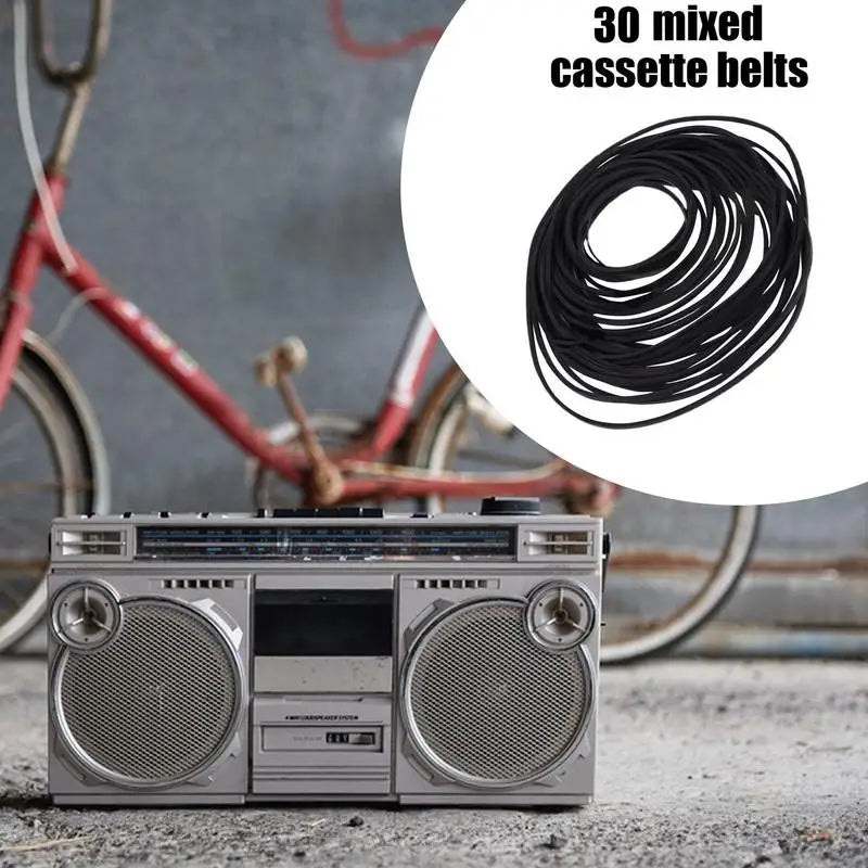 Universal Mix Cassette Tape Machine Belt Assorted Common Square Flat