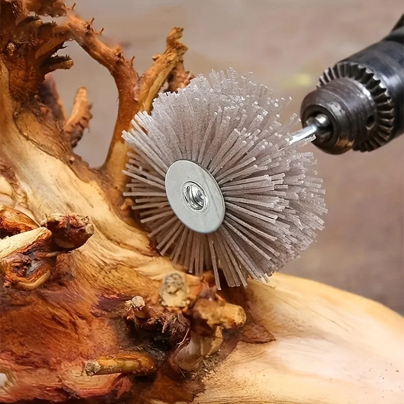 Nylon Polished Flower Head Grinding Mahogany Furniture Wood Carving
