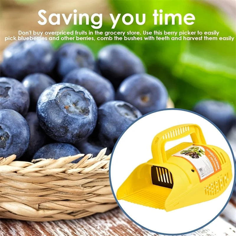 Easy-grip Blueberry Picker Tool Portable Fruit Harvesting Device