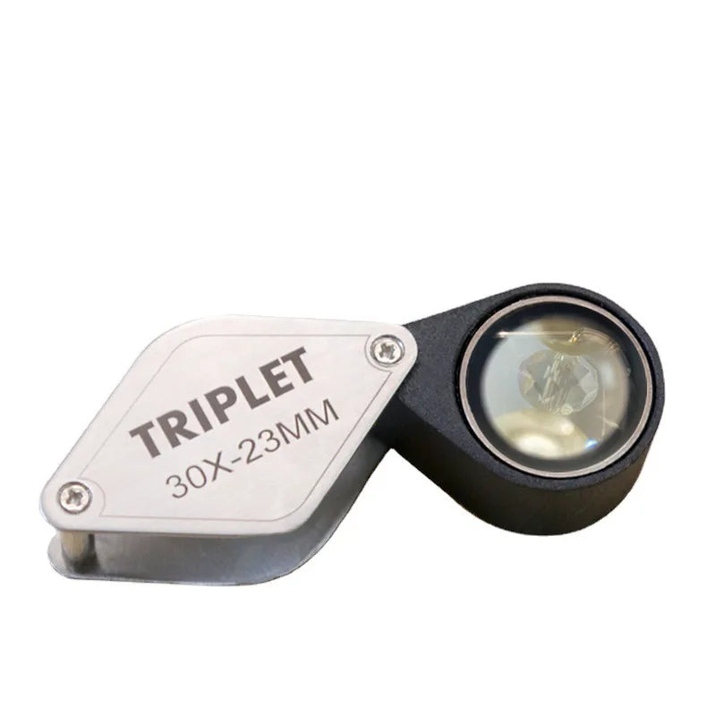 Double-Layer LED Loupe – High-Power Jewelry & Antique Magnifier
