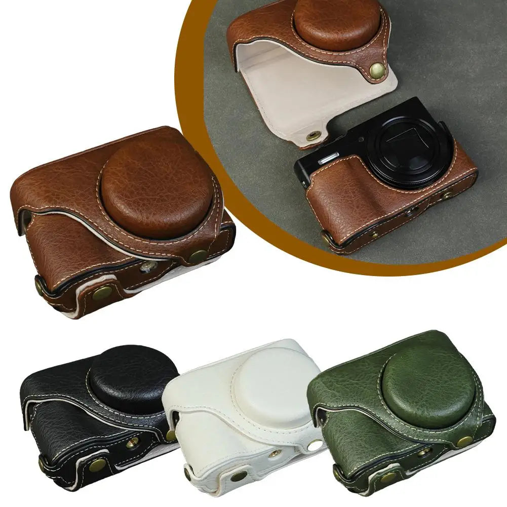 Lumix Tz99 Zs99 PU Leather Protective Case Travel Camera Bag Foreskin