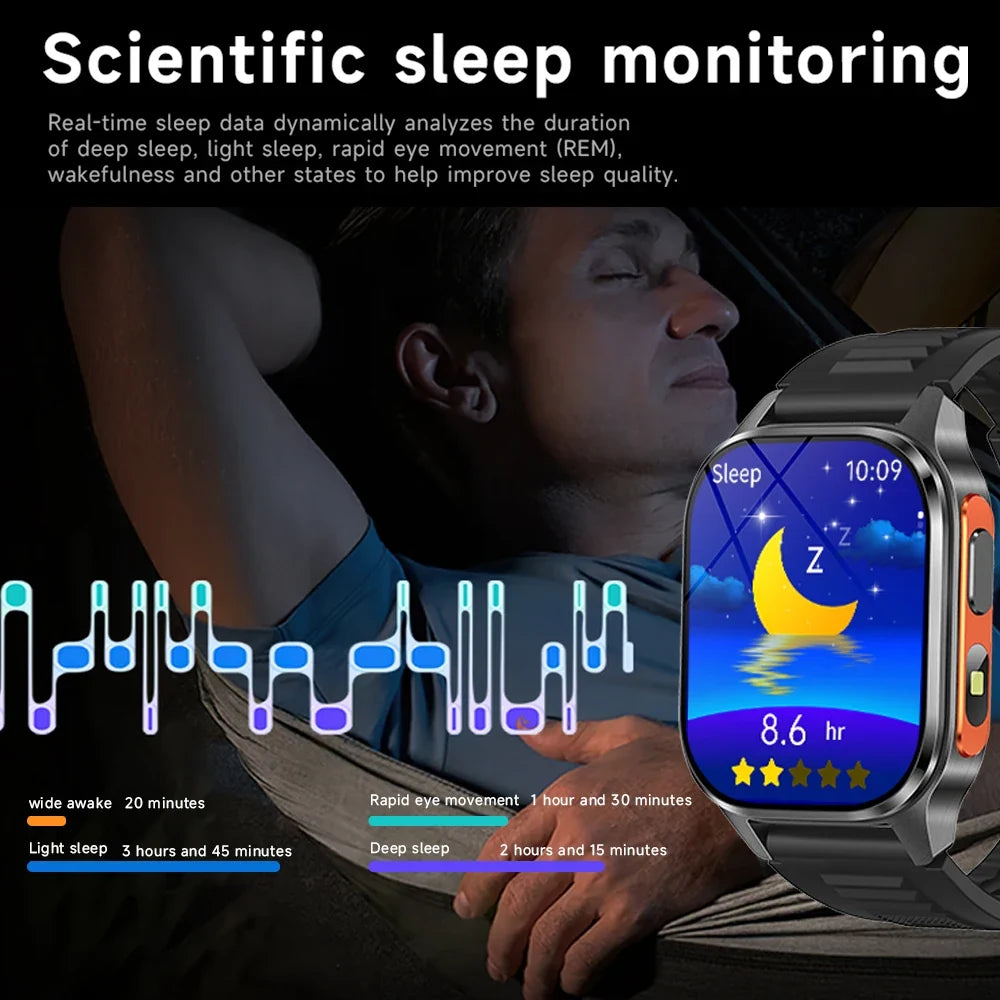 Yoateo Men's Smartwatch | Built-in GPS, Fitness & Compass