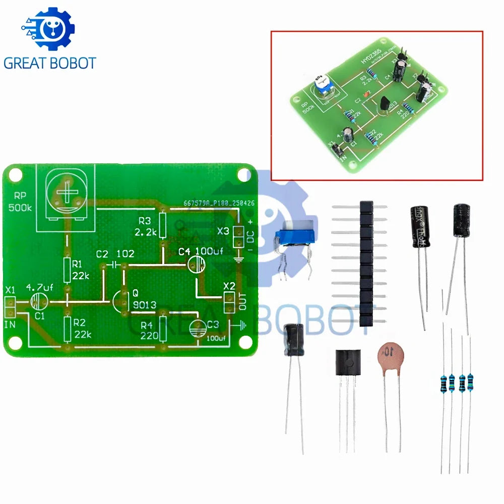 Transistor Amplifier Circuit Kit – Soldering Practice & Training