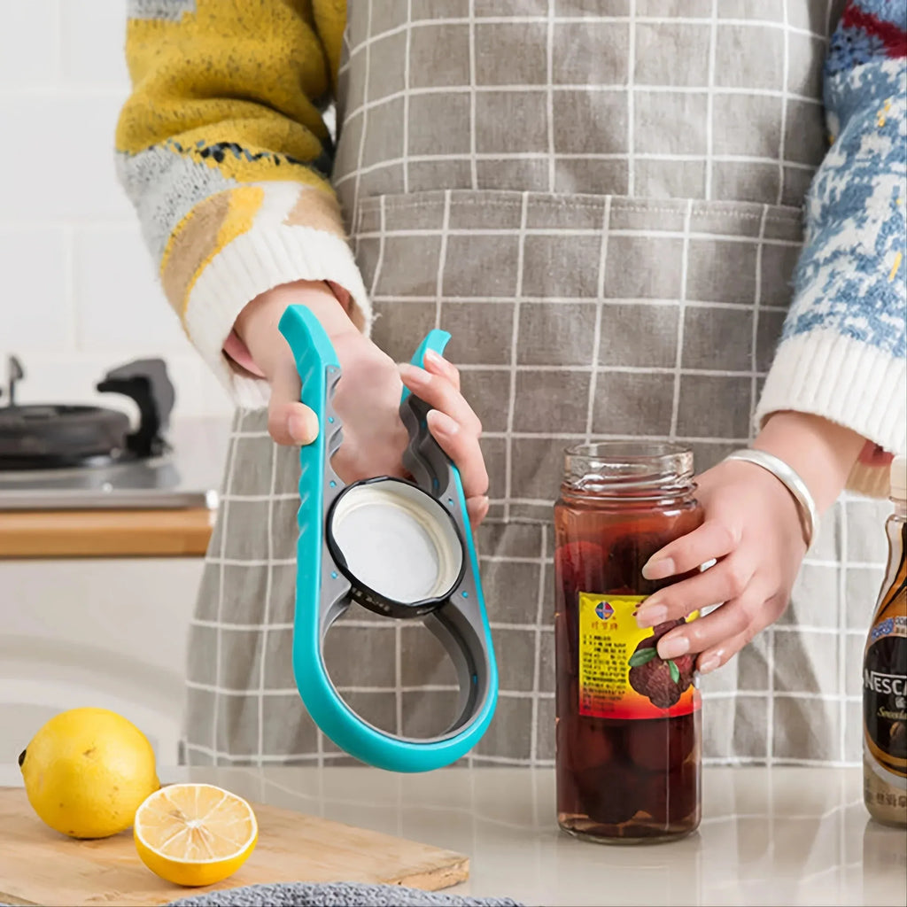 4-in-1 Multi-Purpose Can & Bottle Opener – Non-Slip Grip