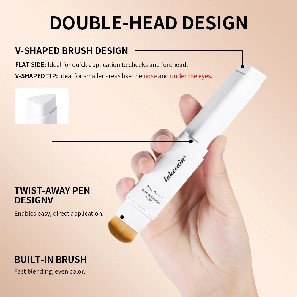 Lakerain Color-Changing Foundation Stick | Full Coverage Matte