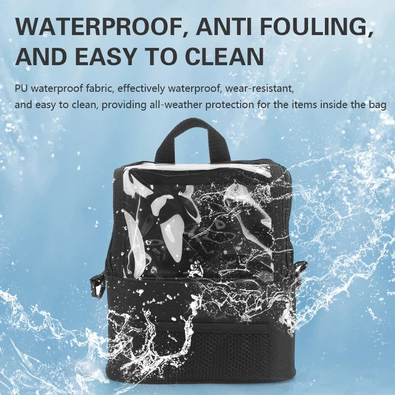 Large Transparent PVC Makeup Bag – Waterproof Travel Case