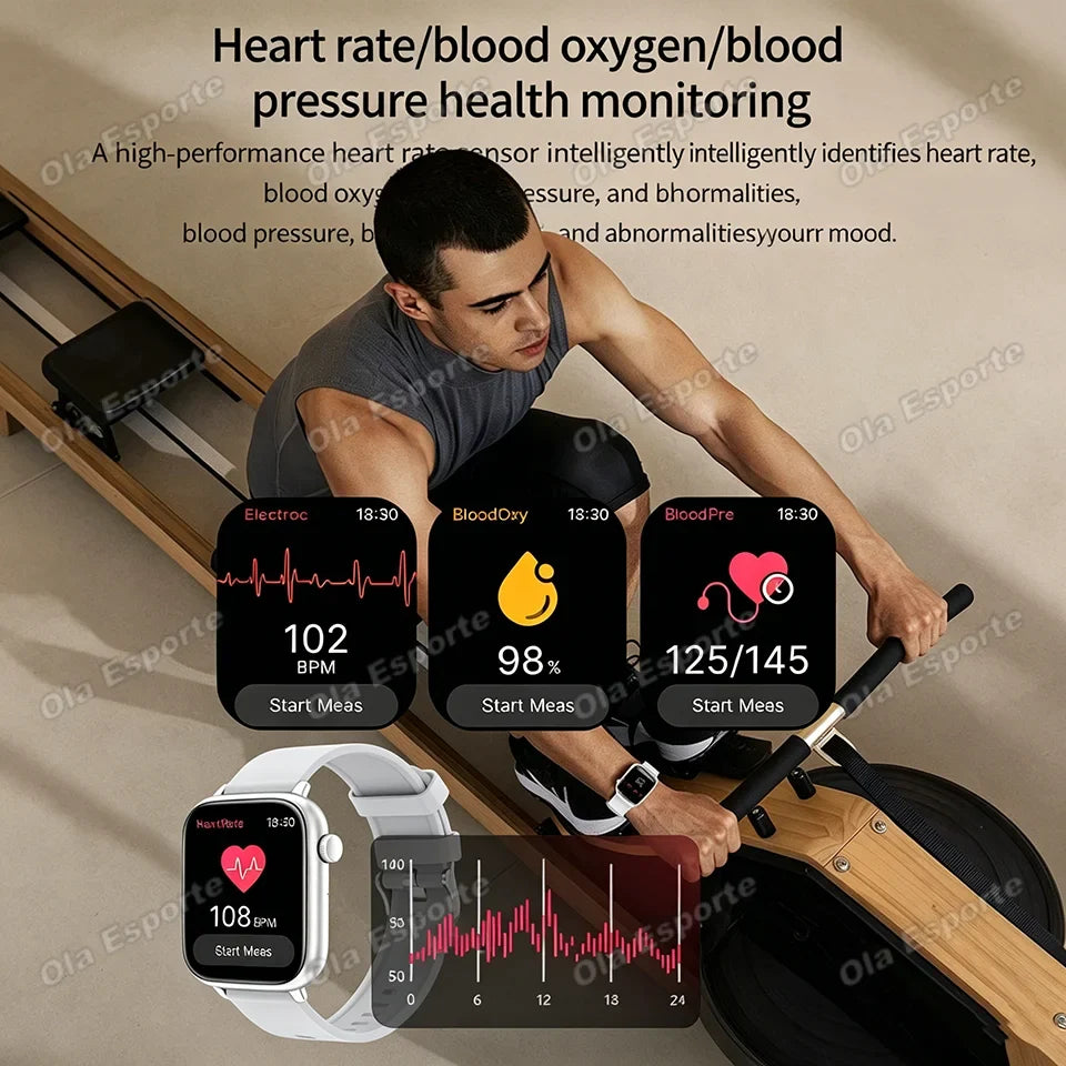 Ola Esporte 1.85" Smart Watch – Bluetooth Call & Health Tracker