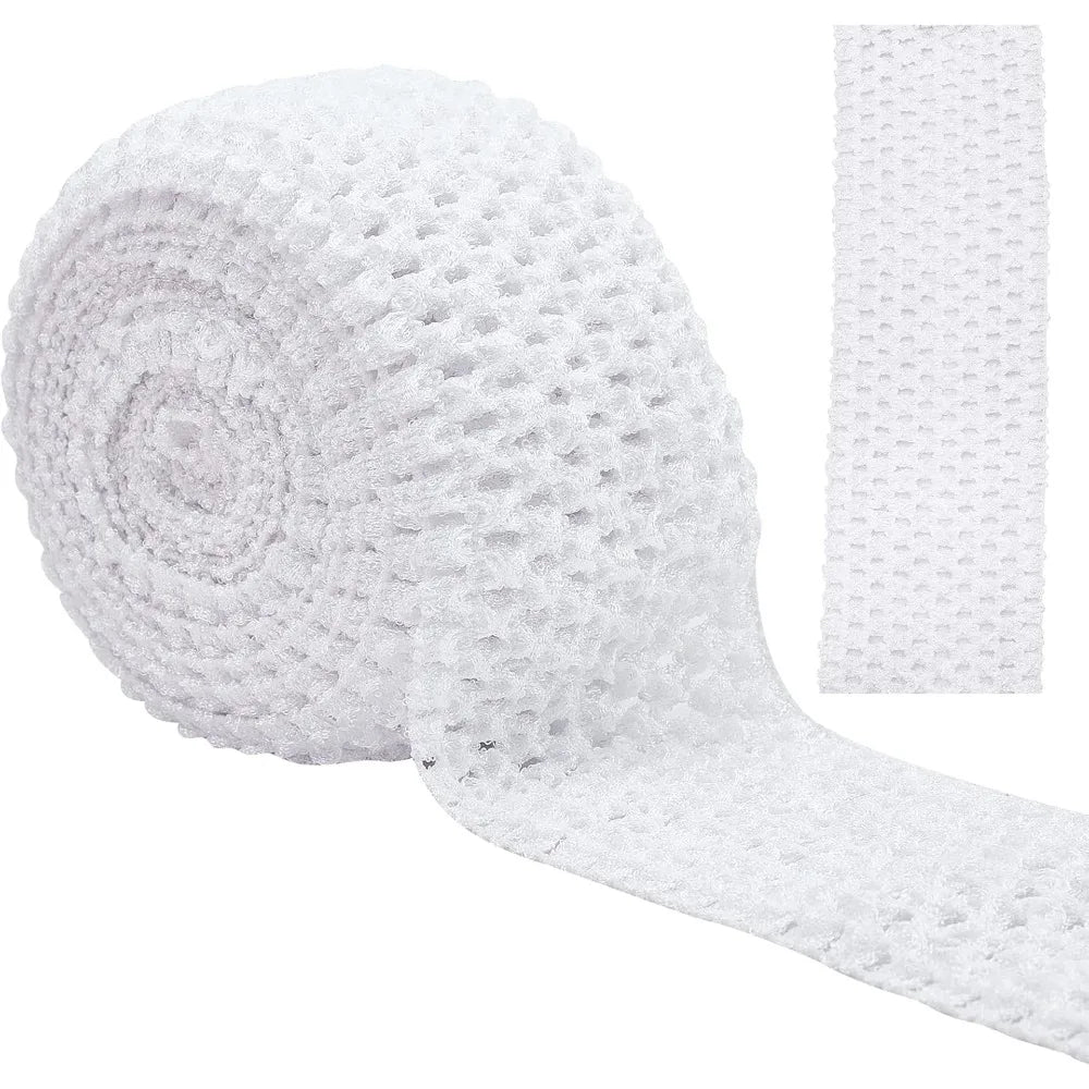 5M Elastic Crochet Headband Ribbon – Soft Polyester Hair Craft