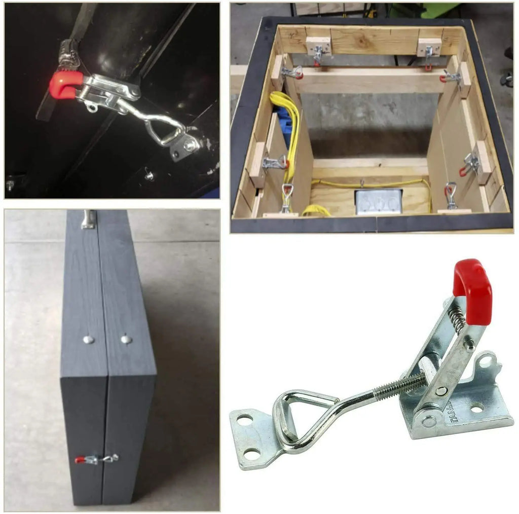 10-Pack Rust-Proof Toggle Latch Clamps | Quick Release Cabinet Lock