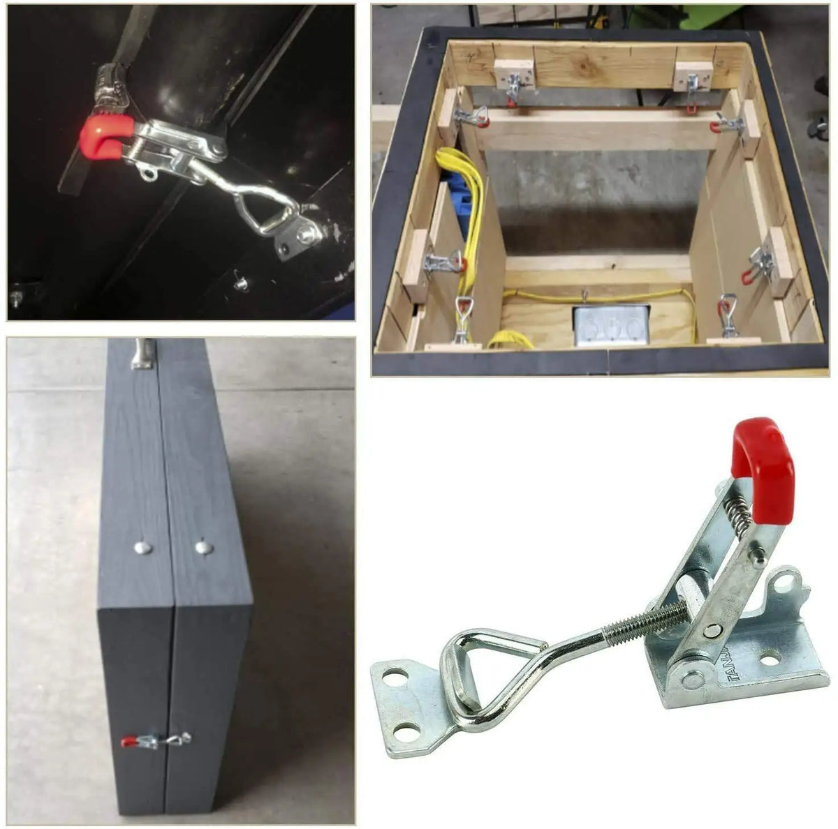 10-Pack Rust-Proof Toggle Latch Clamps | Quick Release Cabinet Lock