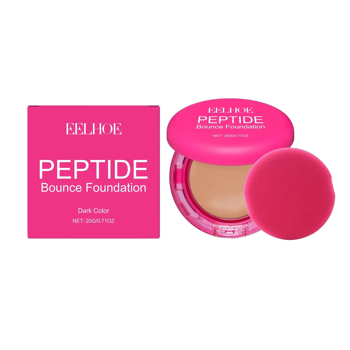 EELHOE Peptide Balm Foundation | Full Coverage, Oil Control 20g