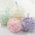 4-Pack Bath Loofah Puff Set – 4 Colors | Shower Scrubbing