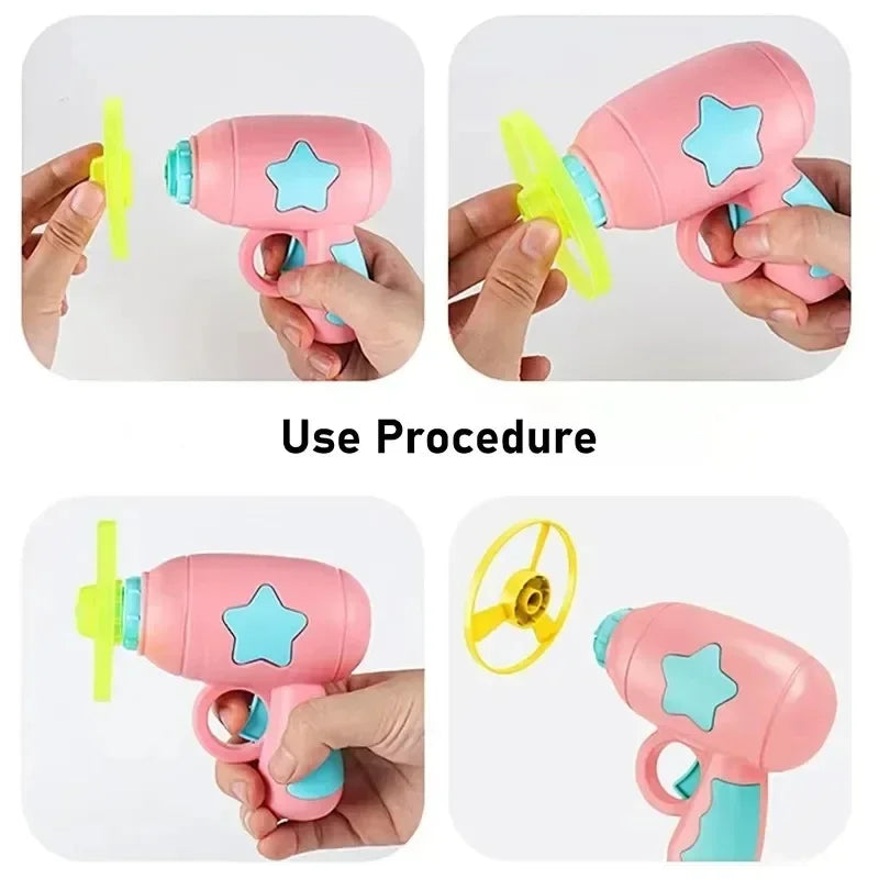 Mini Flying Disc Gun Cat Toy | Interactive Kitten Launch Toy