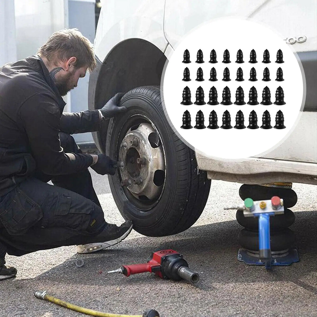 Motorcycle Bicycle Car Tubeless Tire Repair Rubber Screws Emergency