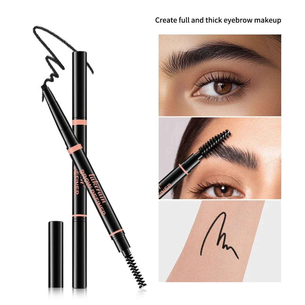 Lakerain Triangle Eyebrow Pencil – Waterproof Auto-Rotating 3 Colors