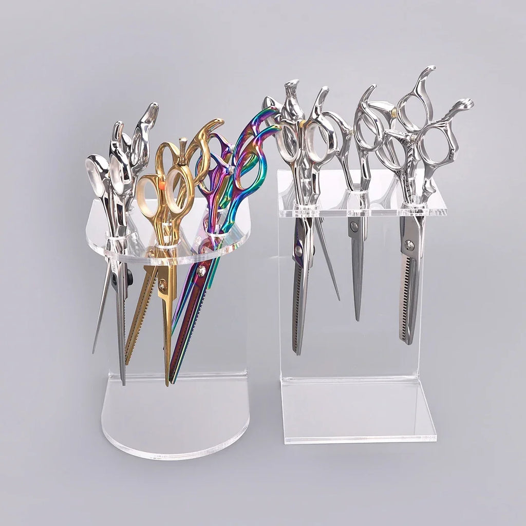 Barber Shears & Makeup Brush Storage Stand Organizer Rack