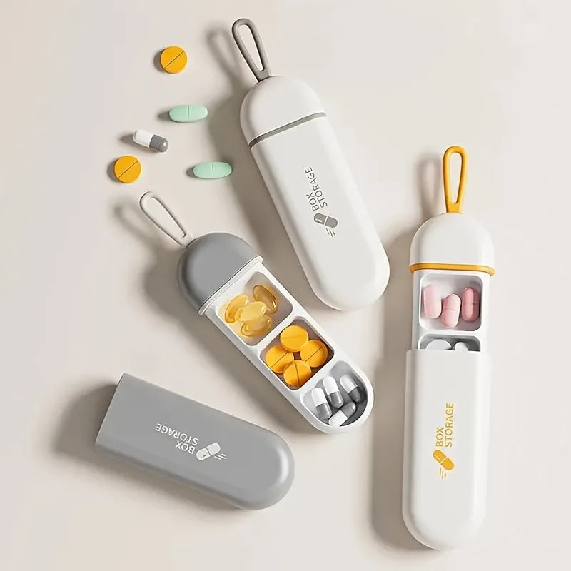 3-Compartment Pill Organizer with Loop – 5 or 20 Pack