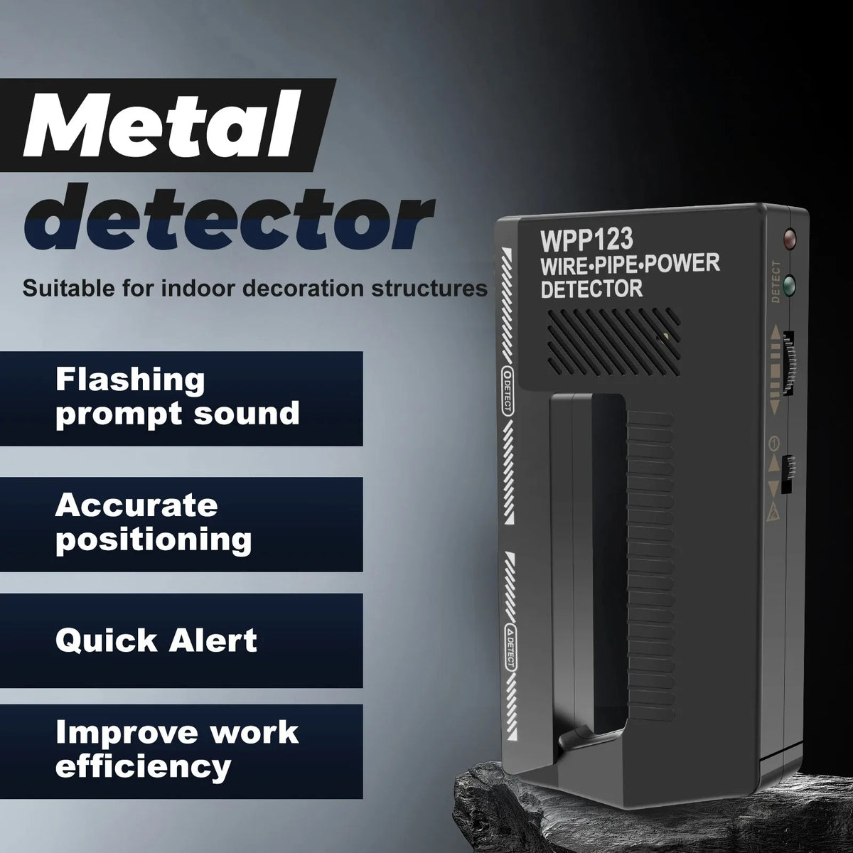 Handheld Wall Scanner Metal Detector & AC Wire Finder Tool