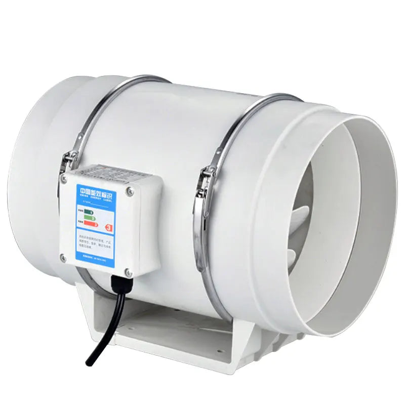 8-Inch 220V Inline Duct Fan – Silent Kitchen & Bathroom Exhaust