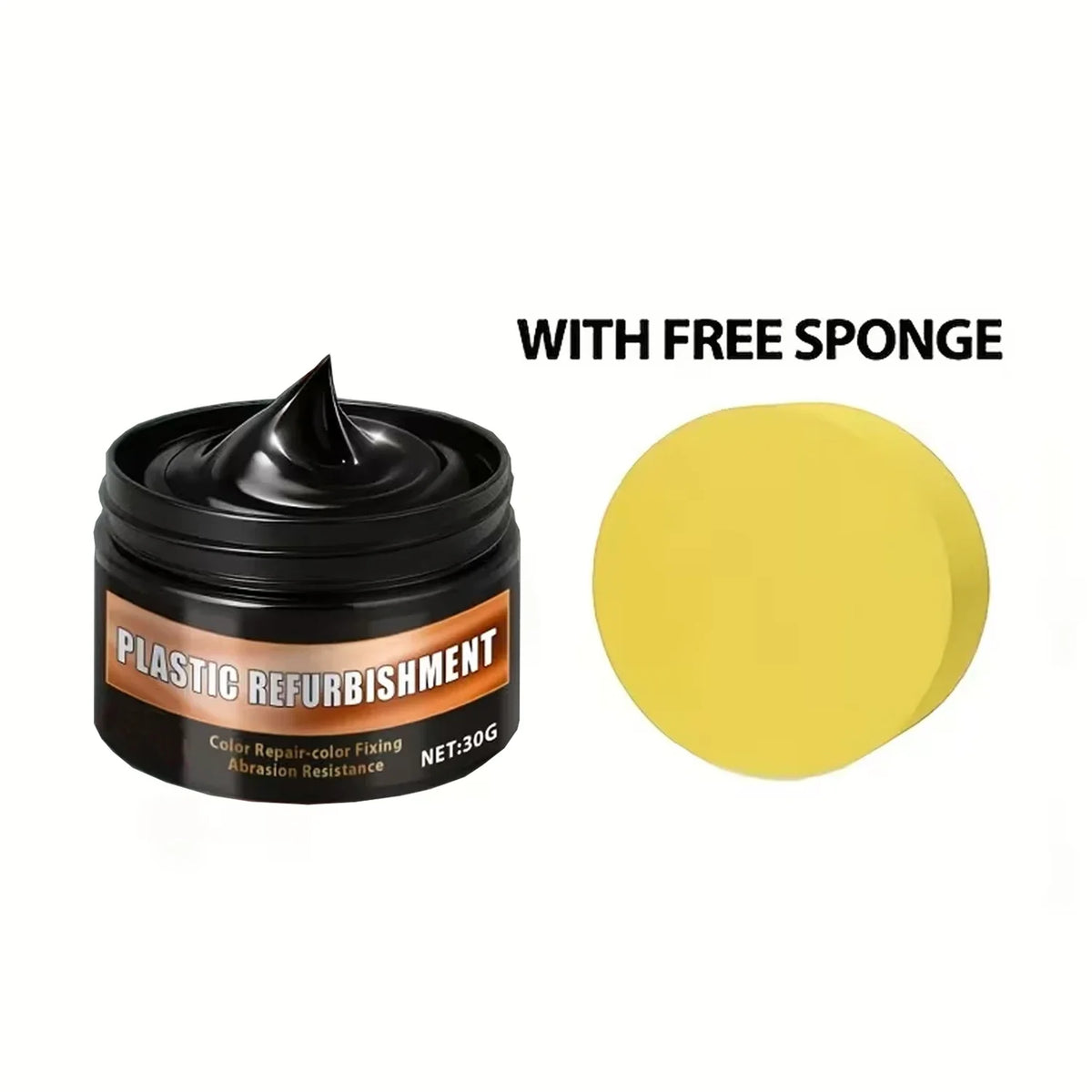 Black Gloss Polishing Paste – Auto Plastic & Steering Wheel Wax